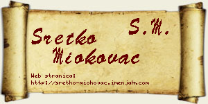 Sretko Miokovac vizit kartica